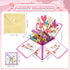 3D PopUp Anniversary Card for Couples with Note Card